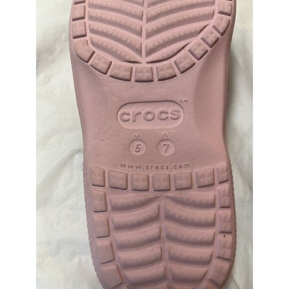 Crocs Womens Coast Slide Sandals  Pink Open Toe Slip On Flats 7 - Picture 10 of 15